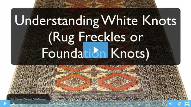 Understanding White Knots in Your Rugs